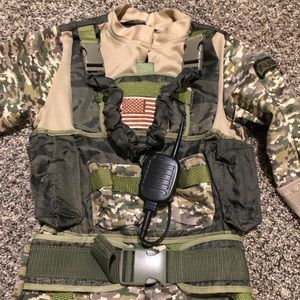 Kids Special Forces USA Military Camo Costume Boys Size 5/6